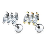 Trio Marquise Internally Threaded Body Jewellery