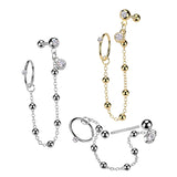 Chained Offspring Double Stack Earring