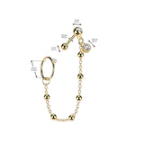 Chained Offspring Double Stack Earring