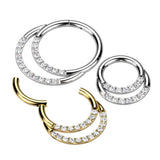 The Amara Solid Titanium Hinged Clicker Earring