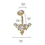Florence Cluster Navel Ring