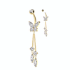 Kokaa Marquise Belly Dangle with Yellow Gold Plating