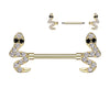 Gold Motley™ Snake Barbell Nipple Jewellery