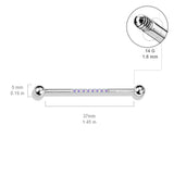 The Jewel Track Industrial Barbell