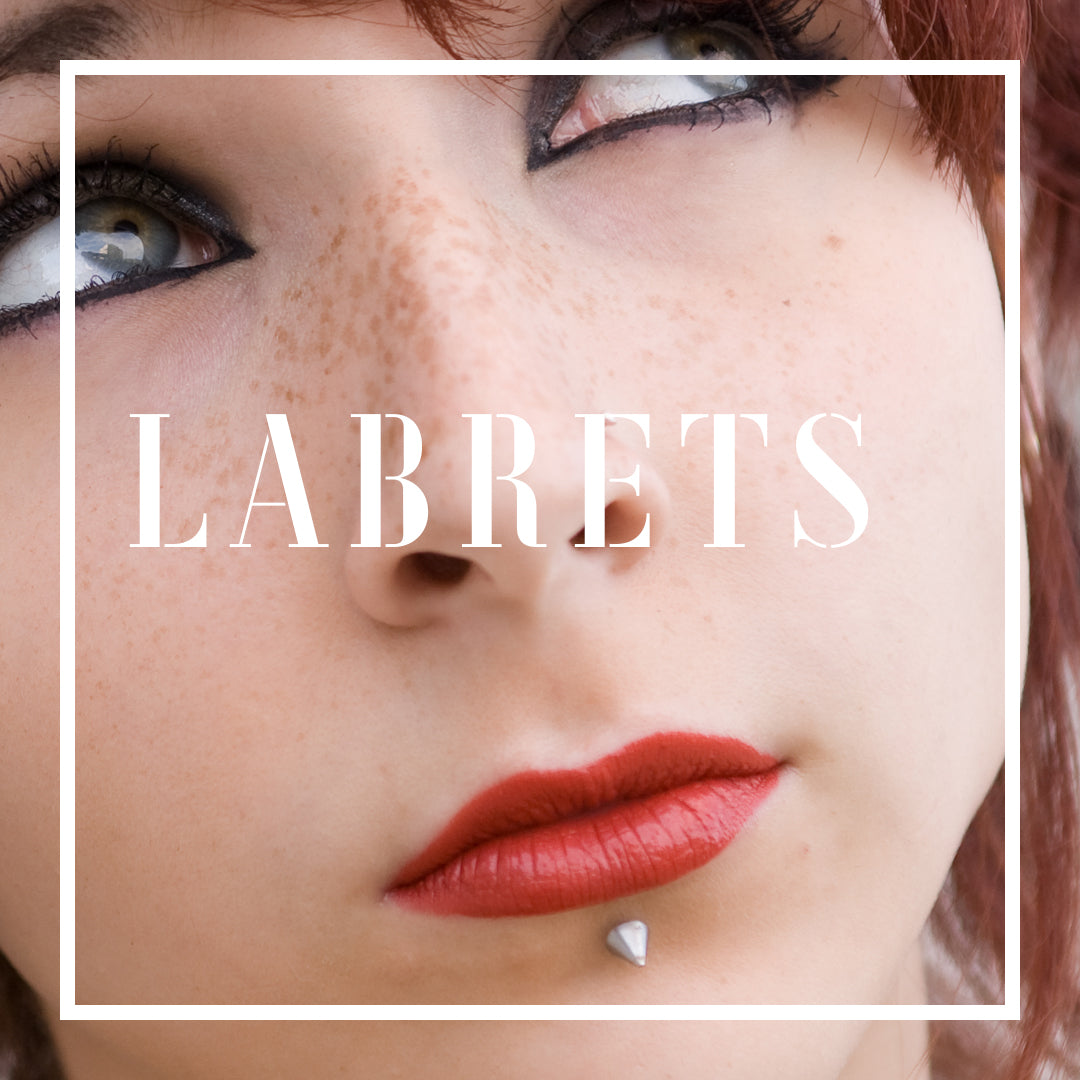 Labret Lip Line Labret Body Jeweller for Lip, Monroe and Ear Piercings. 14g and 16g ...