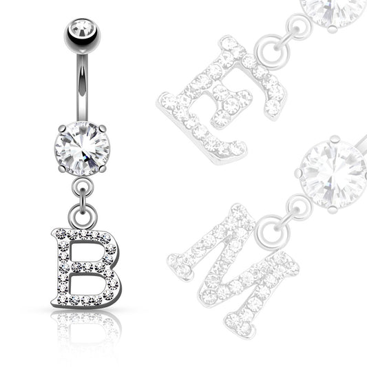 Alphabet Letter Initial Navel Bars