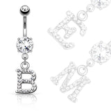 Alphabet Letter Initial Navel Bars