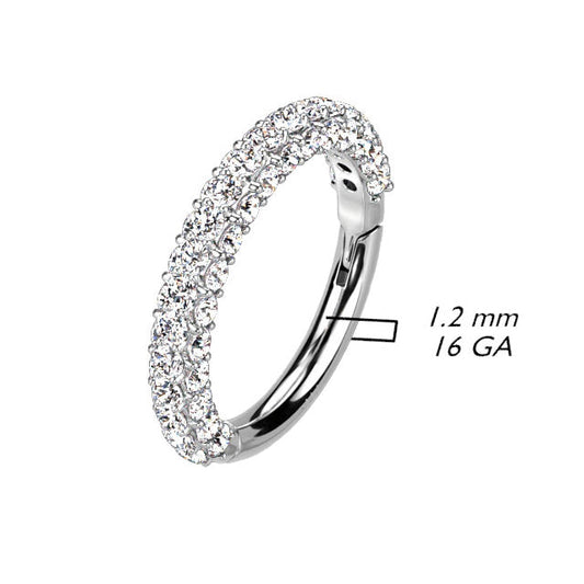 The Mucho Clicker Earring in 14K White Gold