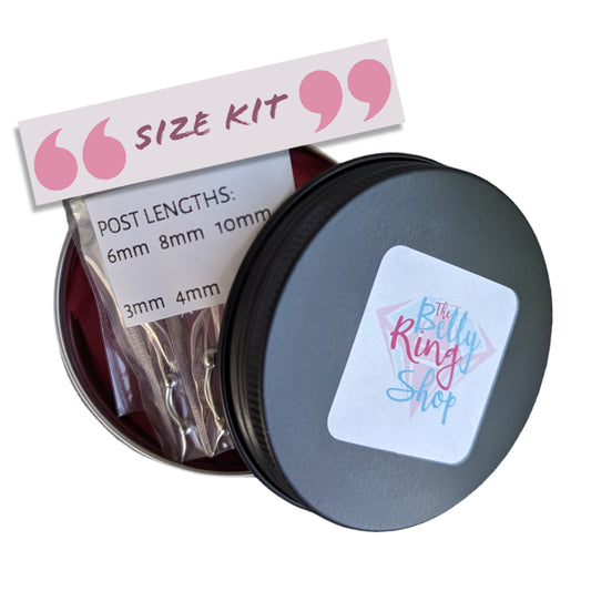 14g Curved Barbell Sample Sizing Kit for Belly Piercings