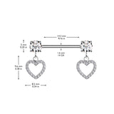 The Love Charmer Nipple Barbell with Gold Plating