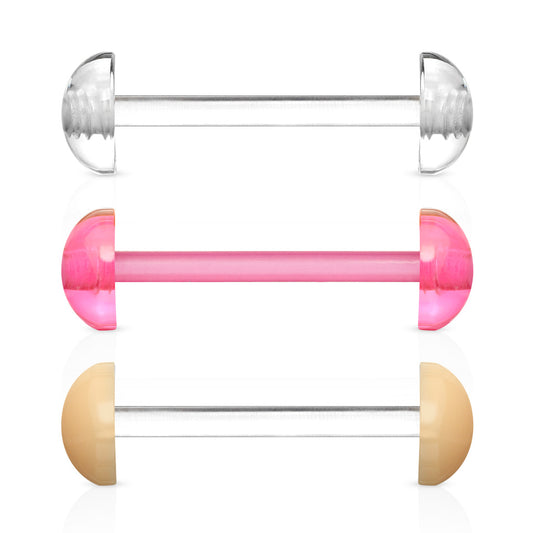 Bio Flex Half Dome Barbell Piercing Retainer