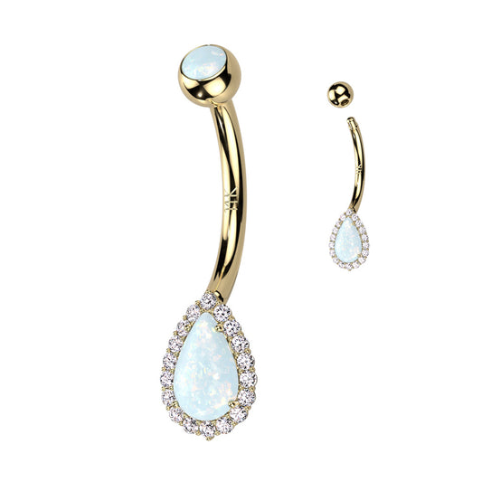 Vintage Opal Chakra in Solid 14K Gold
