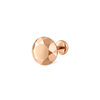 Faceted Gold Round Threaded Stud Earring by Maria Tash in 14K Rose Gold.