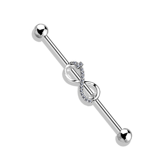 Infinity Industrial Barbell Body Jewellery