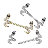 Motley™ Snake Barbell Nipple Jewellery