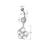 3D Bubble Bouquet Belly Dangle