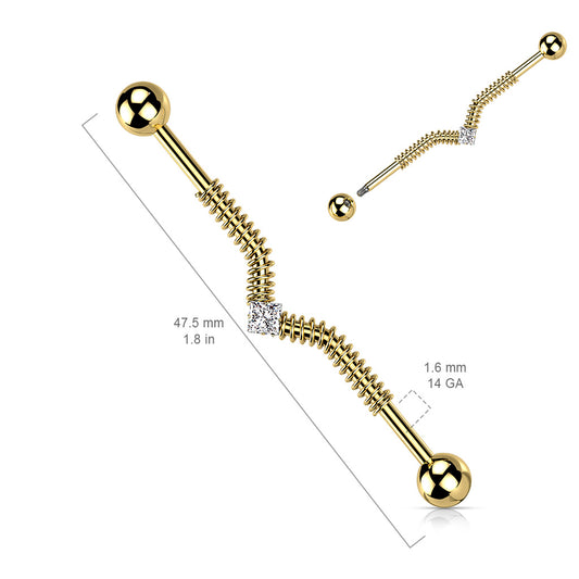 Spring Coil Industrial Barbell