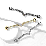 Spring Coil Industrial Barbell
