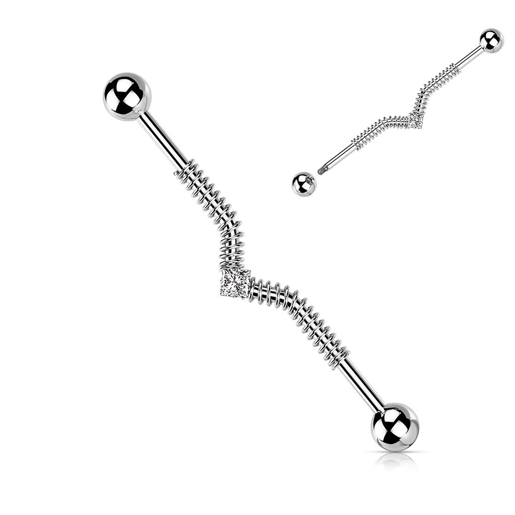 Spring Coil Industrial Barbell