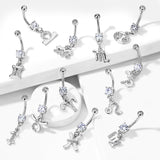 Zodiac Dangling Belly Bar