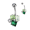 Bijou Emerald Cluster Belly Ring