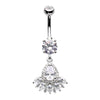 Soraya Crystal Dangly Belly Bar