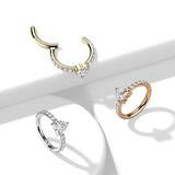 Forbidden Love Titanium Hinged Clicker Earring