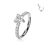 Forbidden Love Titanium Hinged Clicker Earring