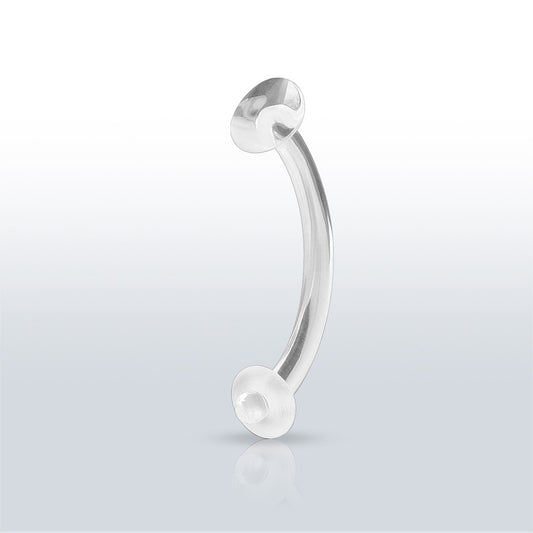 14G Clear Belly Piercing Retainer
