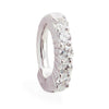 TummyToys® Solid White Gold with 5 Real Diamonds