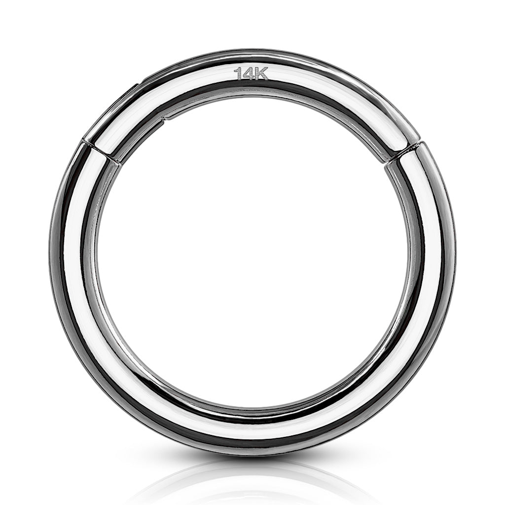 Seamless Segment Clicker Piercing in 14K White Gold