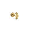 Faceted Gold Marquise Threaded Stud Earring by Maria Tash in 14K Yellow Gold.