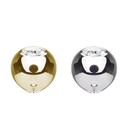 14K Gold Externally Threaded Belly Ring Replacement Balls - With Gems - Replacement Ball. Navel Rings Australia.