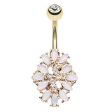 The Goddess Durga Belly Ring - Fixed (non-dangle) Belly Bar. Navel Rings Australia.
