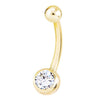 Classique 14K Gold REAL Diamond Belly Rings