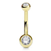 Classique Bezel Set Belly Ring in 14K Yellow Gold