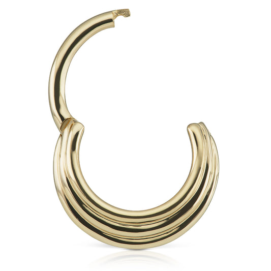 Hiranya Clicker by Maria Tash in Gold - Earring. Navel Rings Australia.