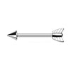 Bow Arrow Nipple Barbell Ring