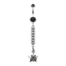 Wish Upon a Star Belly Ring - Dangling Belly Ring. Navel Rings Australia.