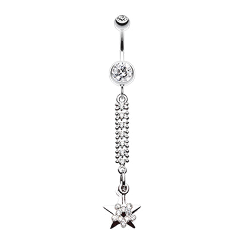 Wish Upon a Star Belly Ring - Dangling Belly Ring. Navel Rings Australia.
