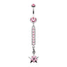 Wish Upon a Star Belly Ring - Dangling Belly Ring. Navel Rings Australia.