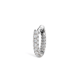 Diamond Five Row Pavé Hoop Earring (Bottom Hinge) by Maria Tash in White Gold