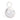 TummyToys® Bezel Set CZ Circle Swinger Charm - TummyToys® Swinger Charm. Navel Rings Australia.