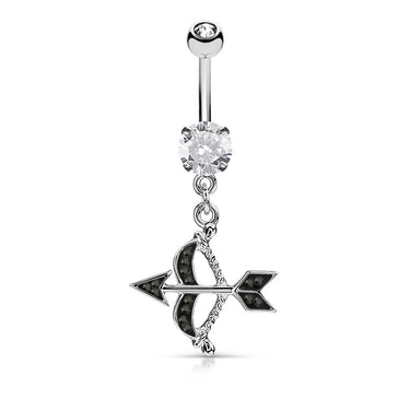 Love Struck Cupid Belly Dangle - Dangling Belly Ring. Navel Rings Australia.