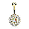 Juliet's Triple Tiered Belly Bar with Gold Plating