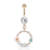 Hoola Matrix Belly Dangle with Rose Gold Plating