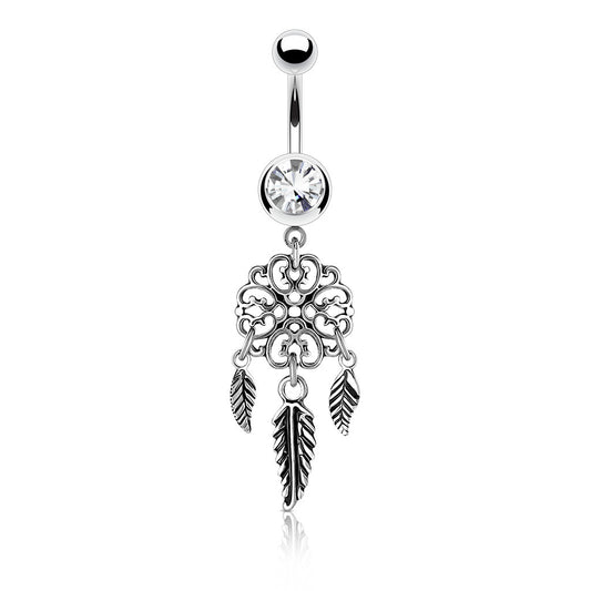 Vayas Dreamer Belly Ring - Dangling Belly Ring. Navel Rings Australia.