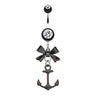 Party Boat Anchor Navel Ring - Dangling Belly Ring. Navel Rings Australia.