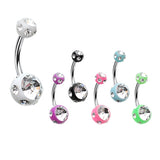 Mezzi Royale Gem Acrylic Belly Bar - Basic Curved Barbell. Navel Rings Australia.