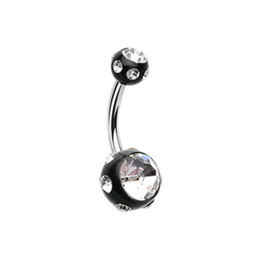 Mezzi Royale Gem Acrylic Belly Bar - Basic Curved Barbell. Navel Rings Australia.